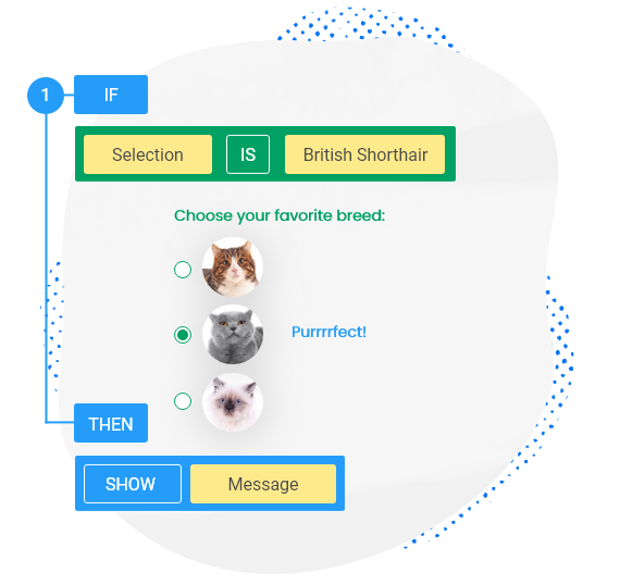 poll maker with conditional logic
