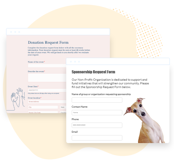 form templates for nonprofits