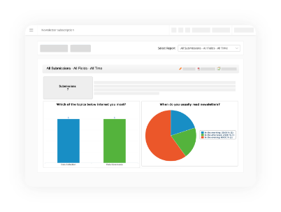 form builder with custom reports generation