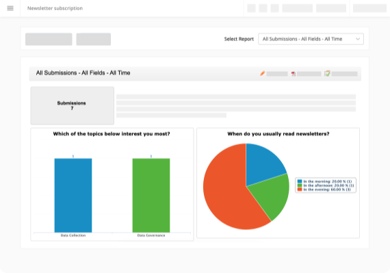 form builder with custom reports generation