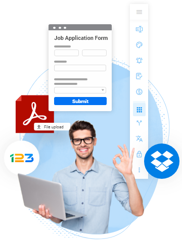 how to create an upload form with dropbox integration