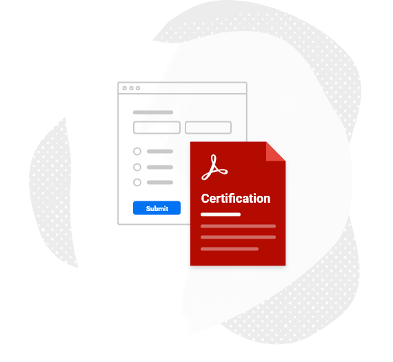 quiz maker with certificates generation