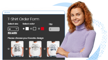 t shirt order form template