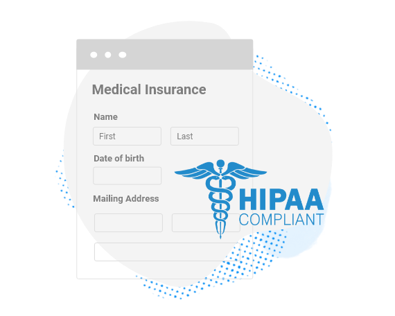 HIPAA secure medical insurance form