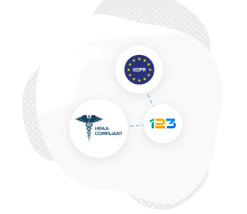 123 form builder is compliant with GDPR and HIPAA