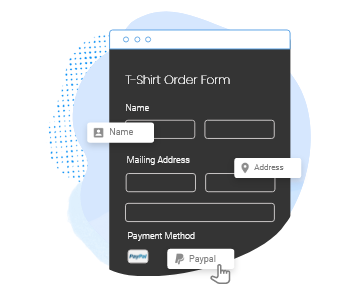 drag and drop order form builder
