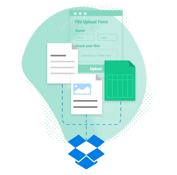File upload form that sends files to Dropbox