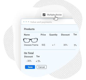 select multiple choice field