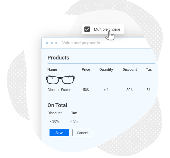 select multiple choice field