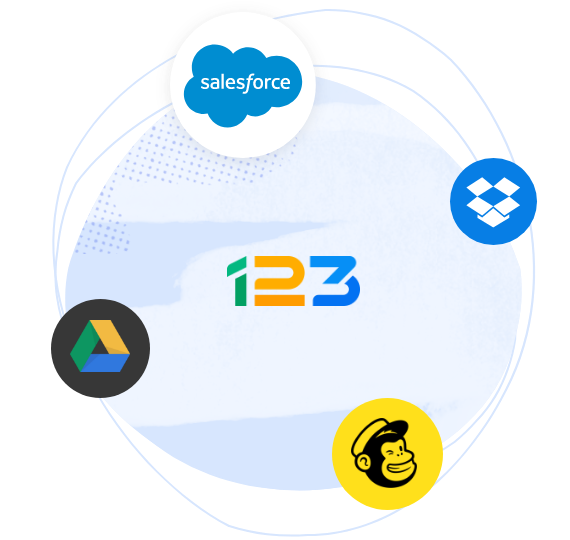 123 white label forms with integrations